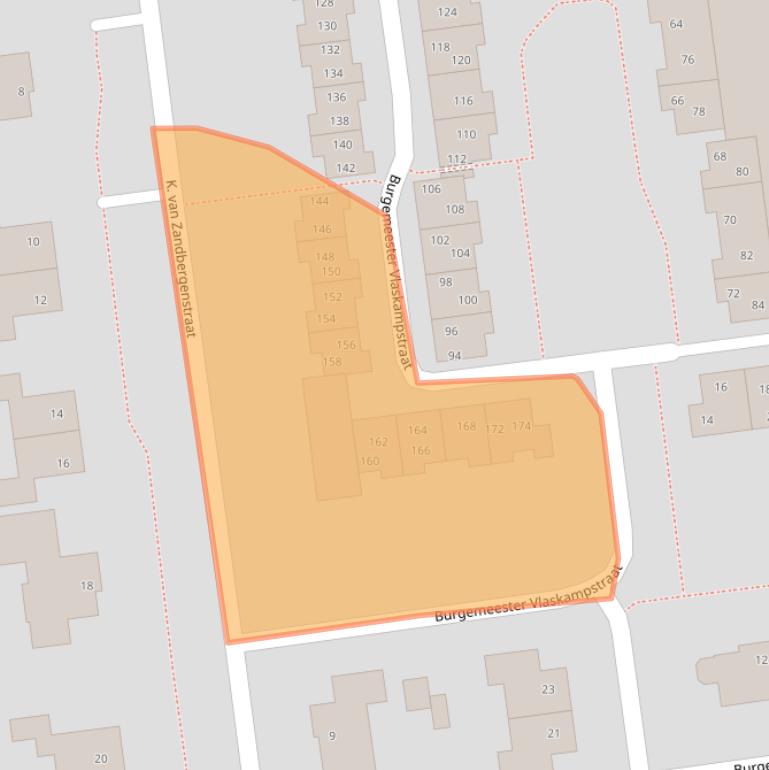 Kaart van postcodegebied 9076GA.