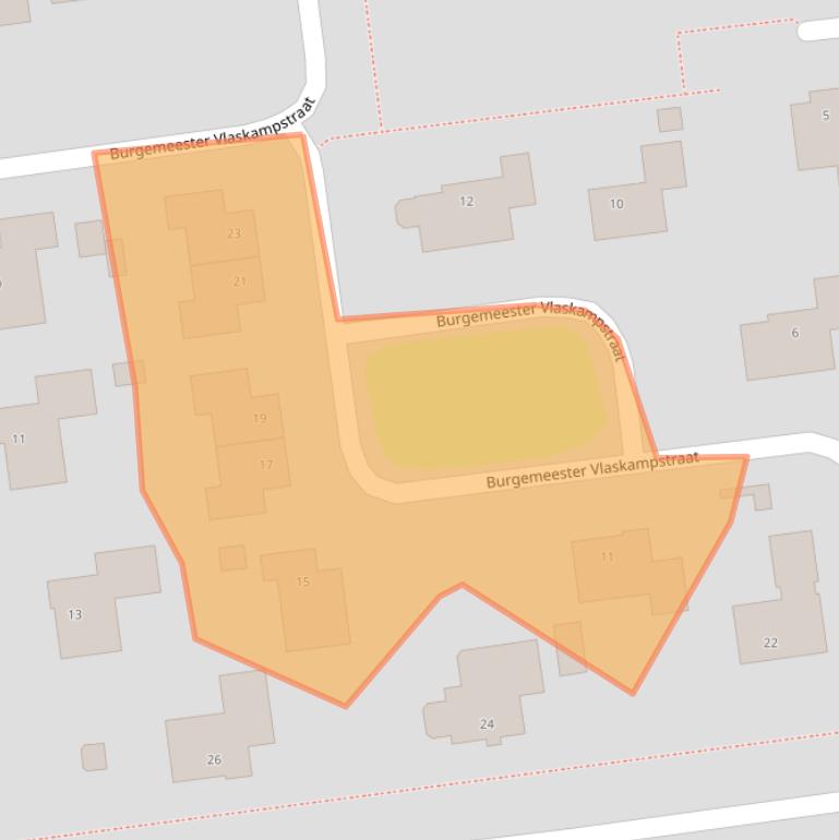 Kaart van postcodegebied 9076GD.