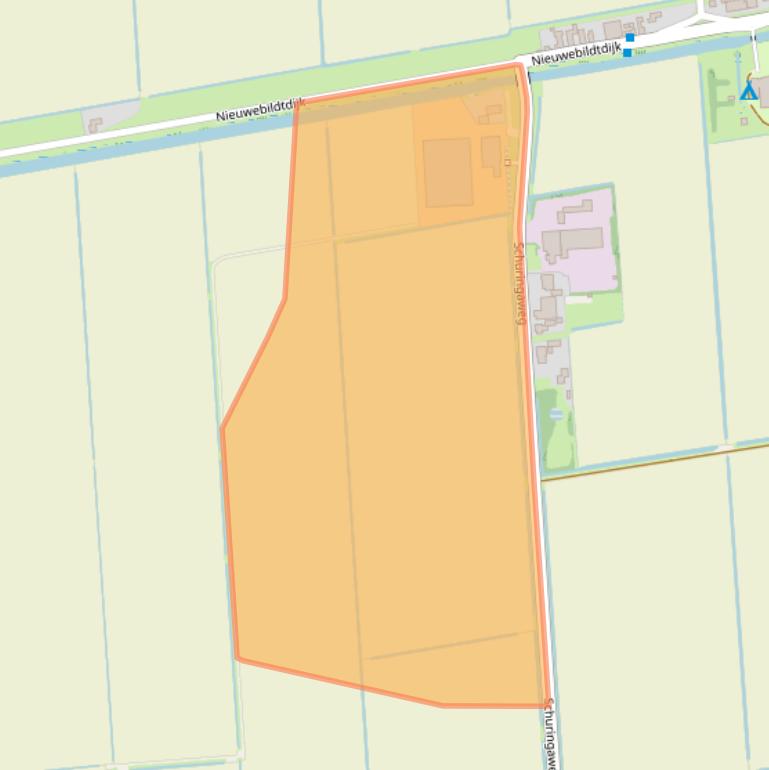 Kaart van postcodegebied 9076GS.