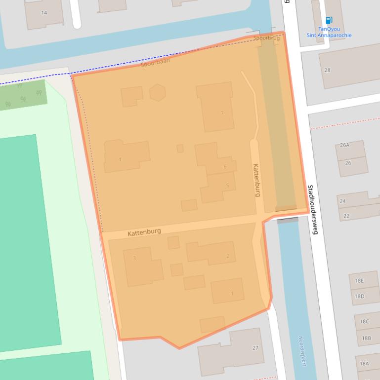 Kaart van postcodegebied 9076GZ.