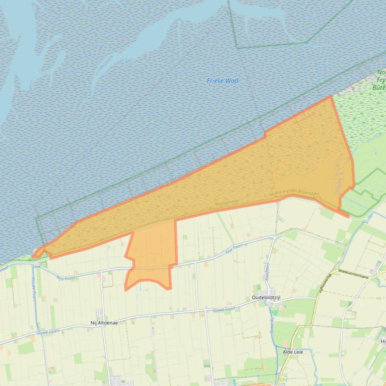 Kaart van postcodegebied 9076PM.