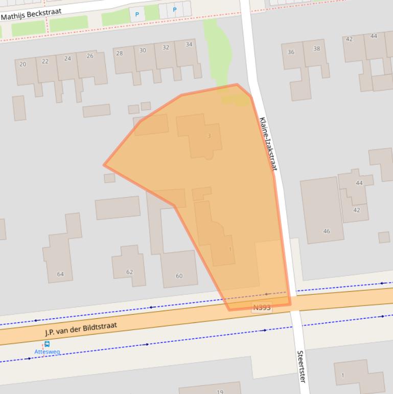 Kaart van postcodegebied 9077RA.