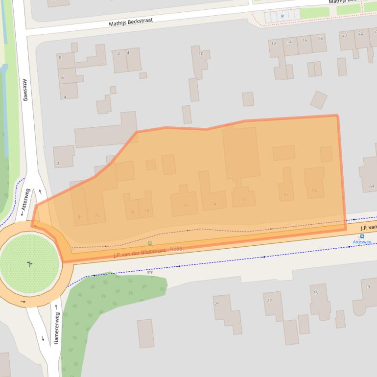 Kaart van postcodegebied 9077SM.