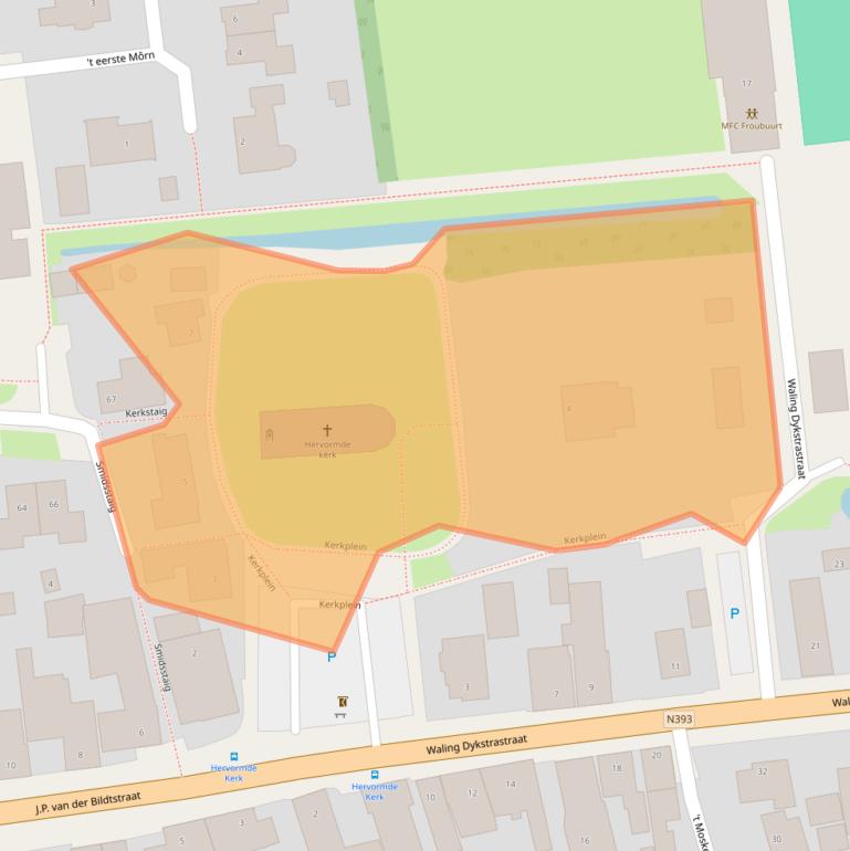 Kaart van postcodegebied 9077SV.