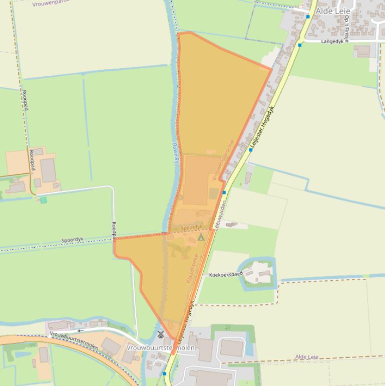 Kaart van postcodegebied 9077TV.