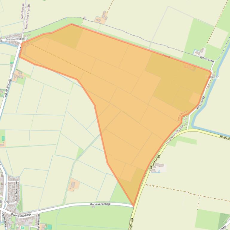 Kaart van postcodegebied 9078PN.