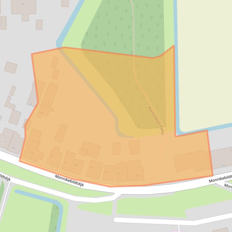 Kaart van postcodegebied 9078VC.