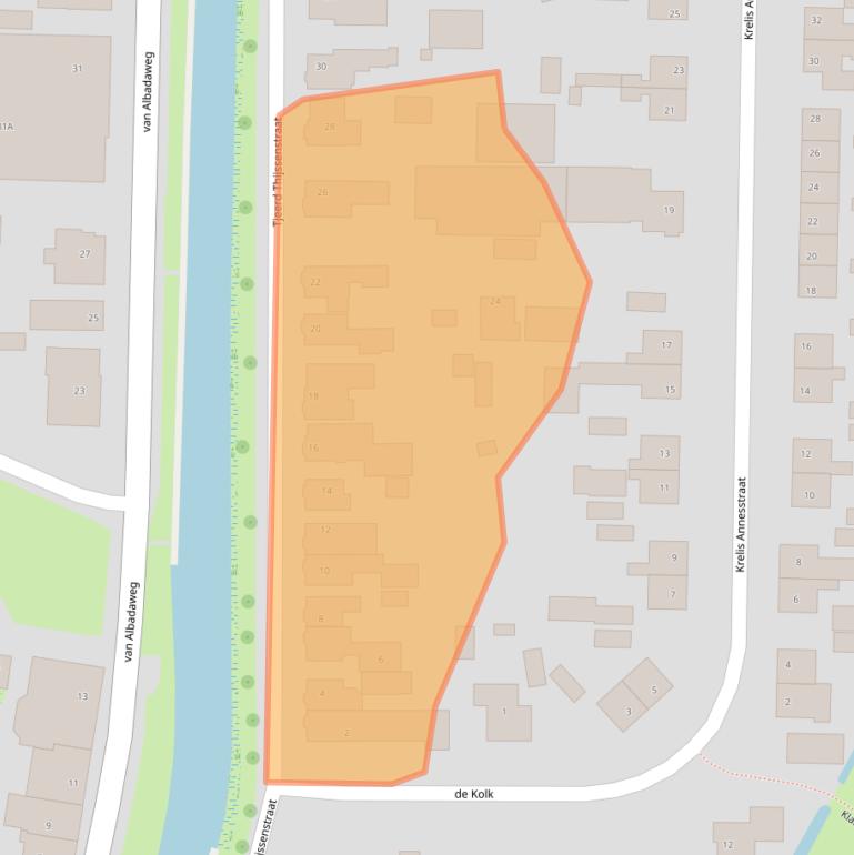 Kaart van postcodegebied 9078VN.