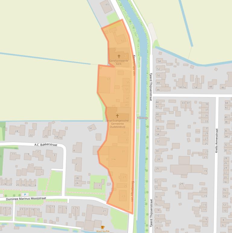 Kaart van postcodegebied 9078VS.