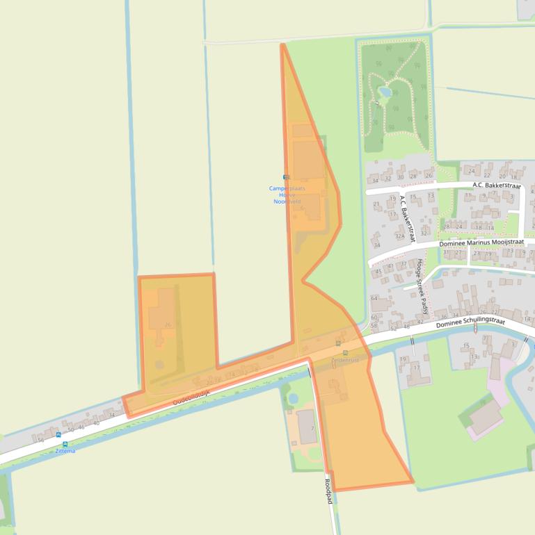 Kaart van postcodegebied 9078WG.