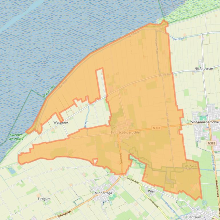 Kaart van postcodegebied 9079.