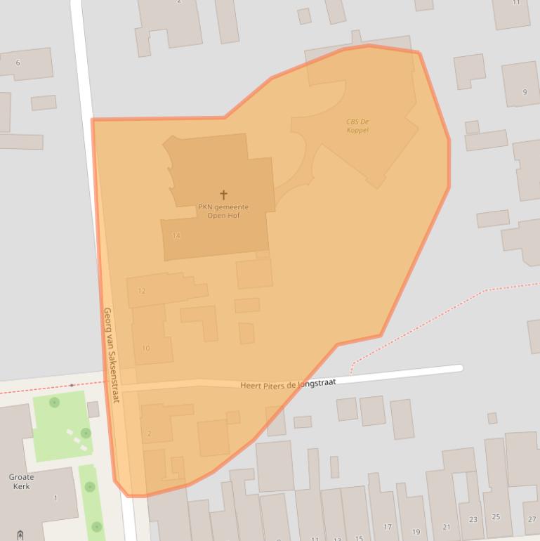 Kaart van postcodegebied 9079KG.