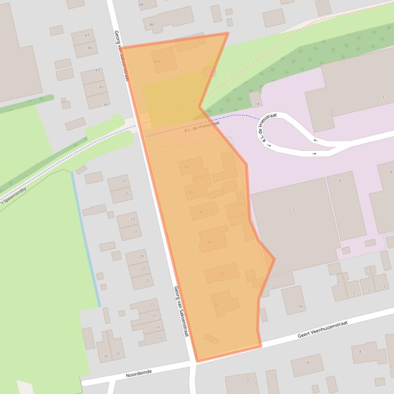 Kaart van postcodegebied 9079KH.