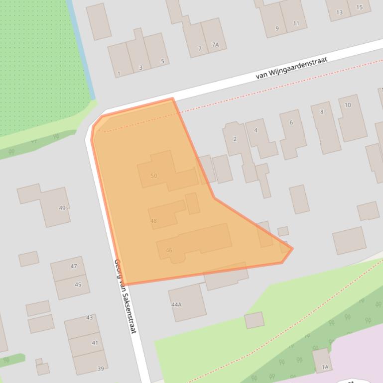 Kaart van postcodegebied 9079KJ.