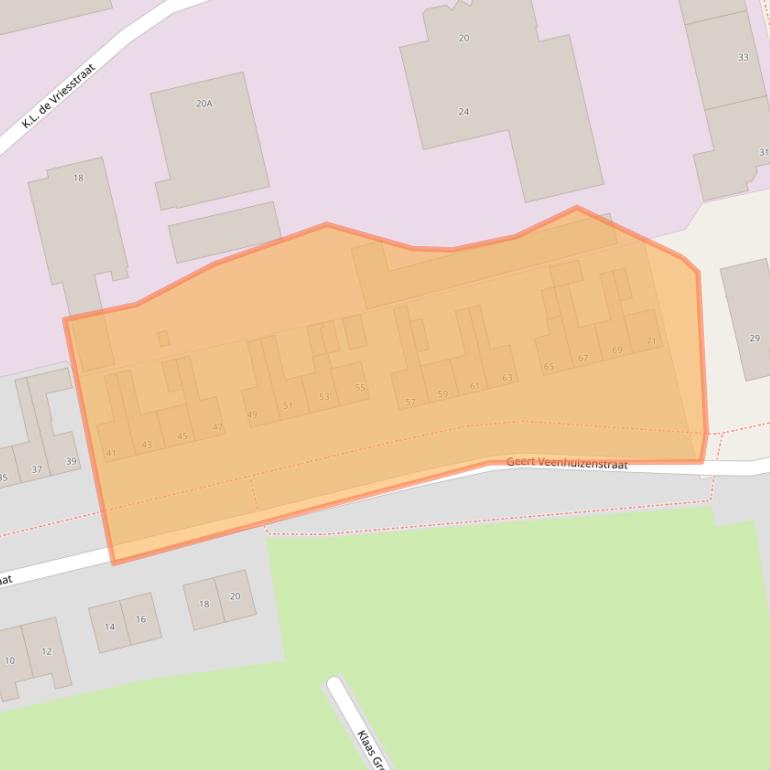 Kaart van postcodegebied 9079KM.