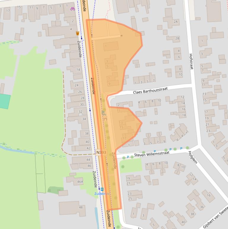 Kaart van postcodegebied 9079LL.