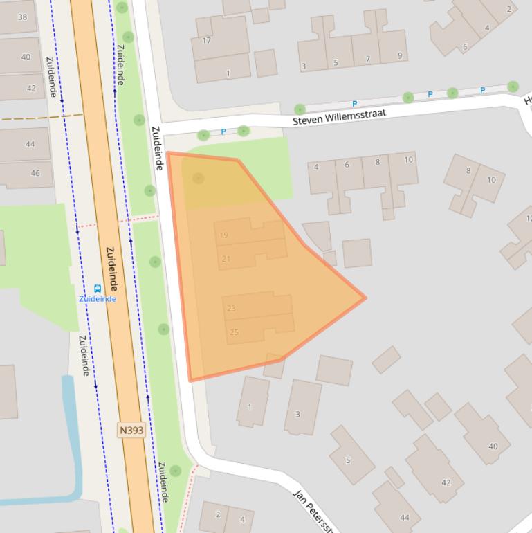 Kaart van postcodegebied 9079LM.