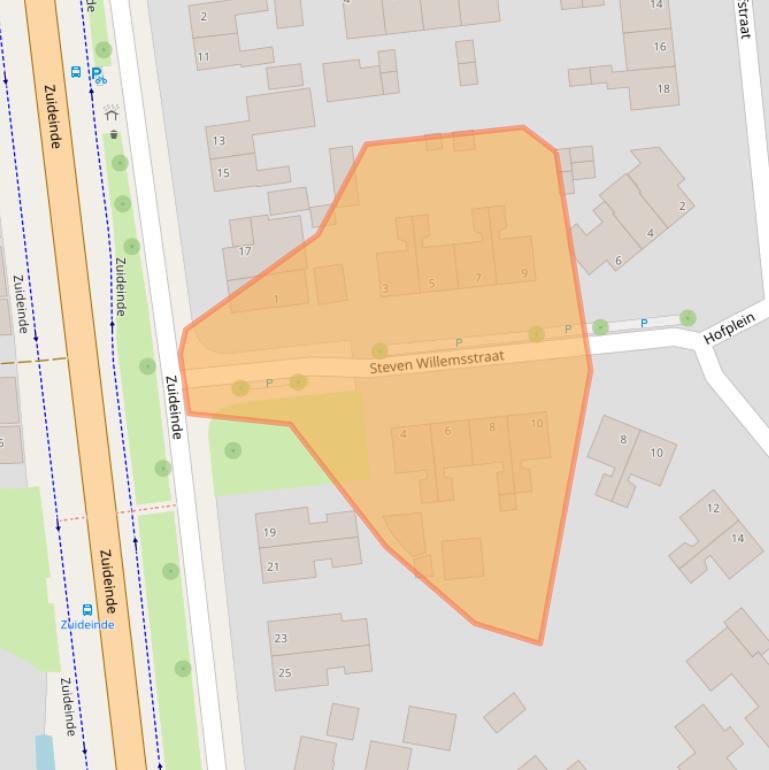 Kaart van postcodegebied 9079LS.