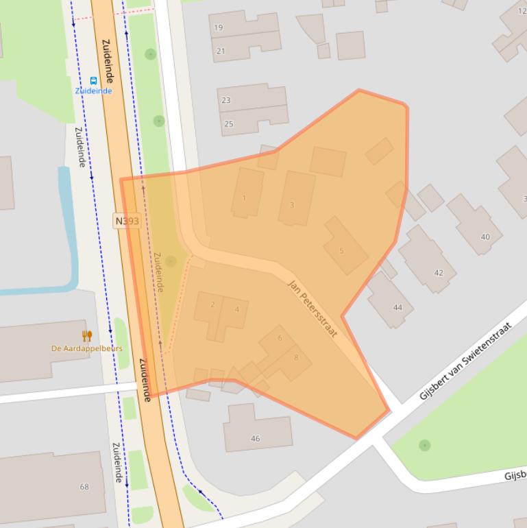 Kaart van postcodegebied 9079LT.