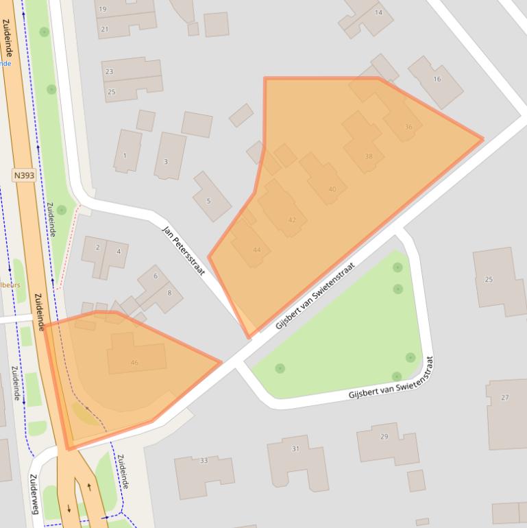 Kaart van postcodegebied 9079LX.