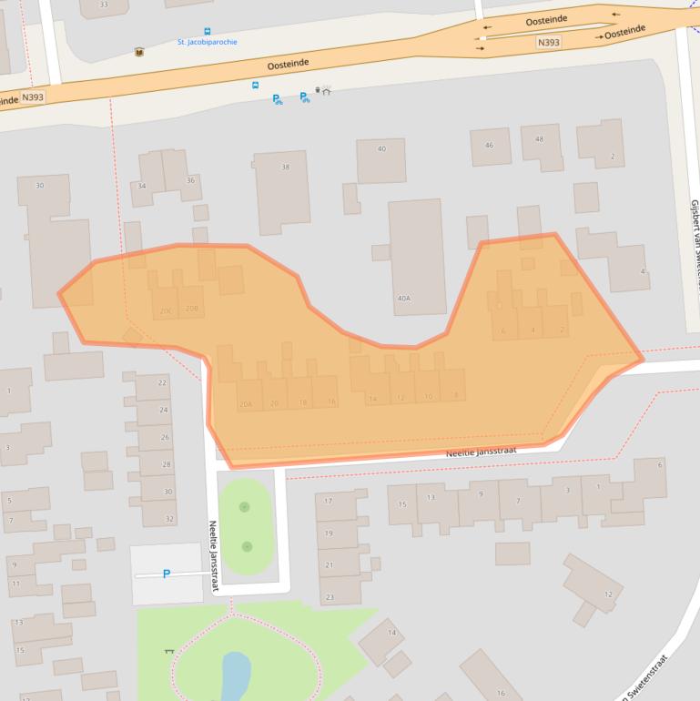 Kaart van postcodegebied 9079MA.