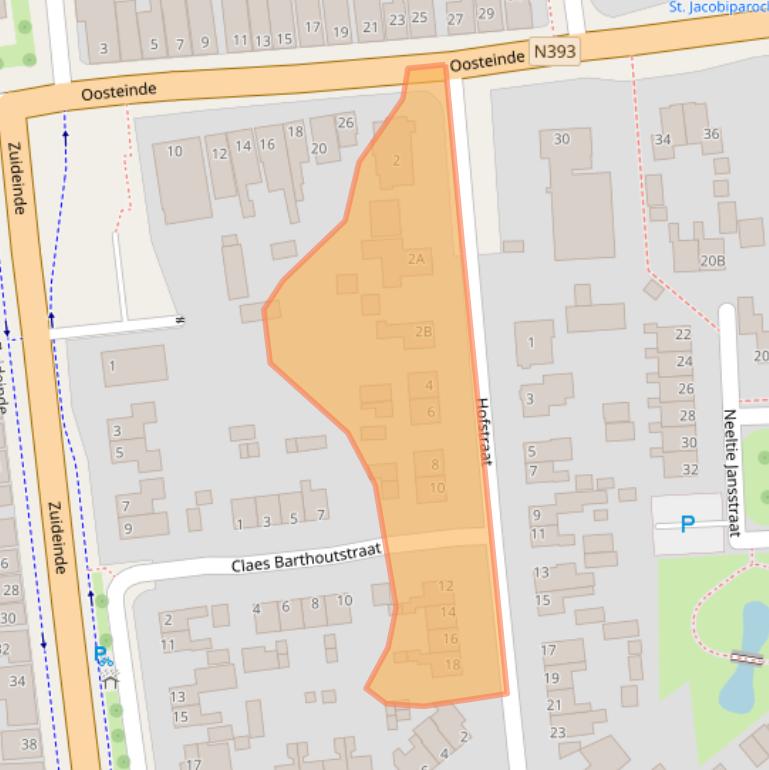 Kaart van postcodegebied 9079MD.