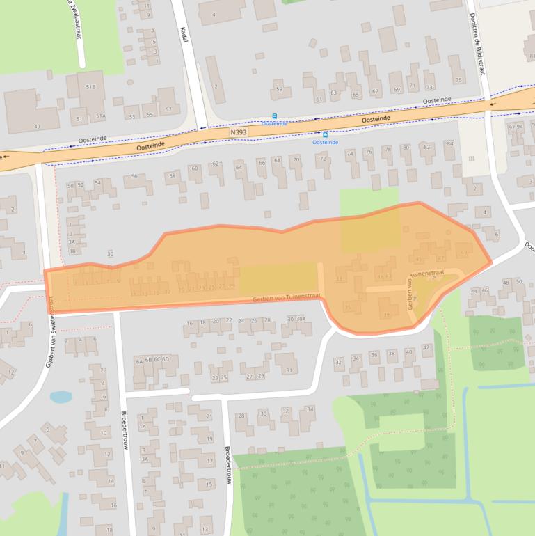 Kaart van postcodegebied 9079MH.