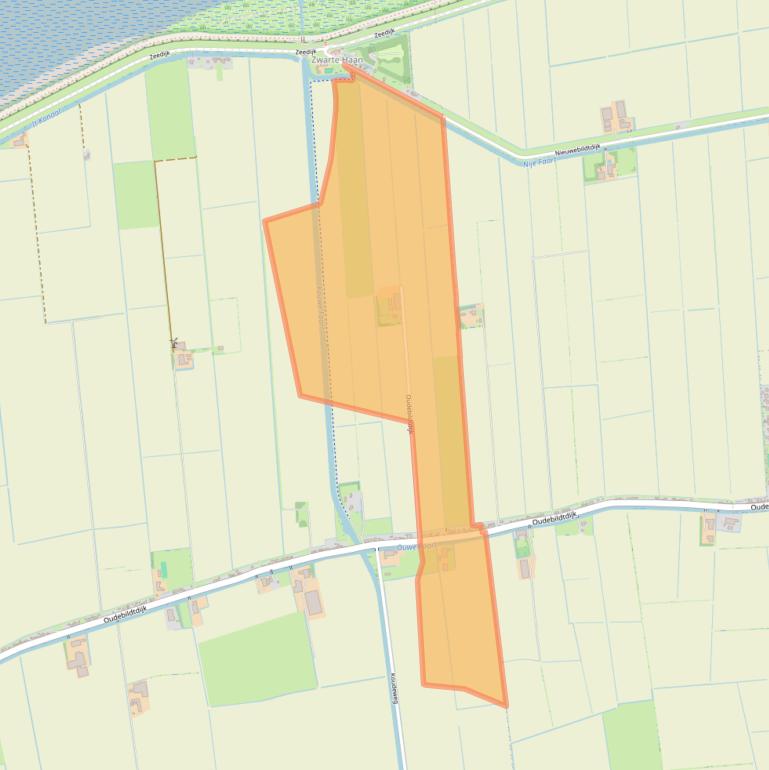 Kaart van postcodegebied 9079MX.