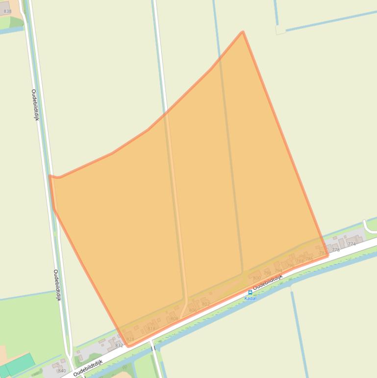 Kaart van postcodegebied 9079ND.