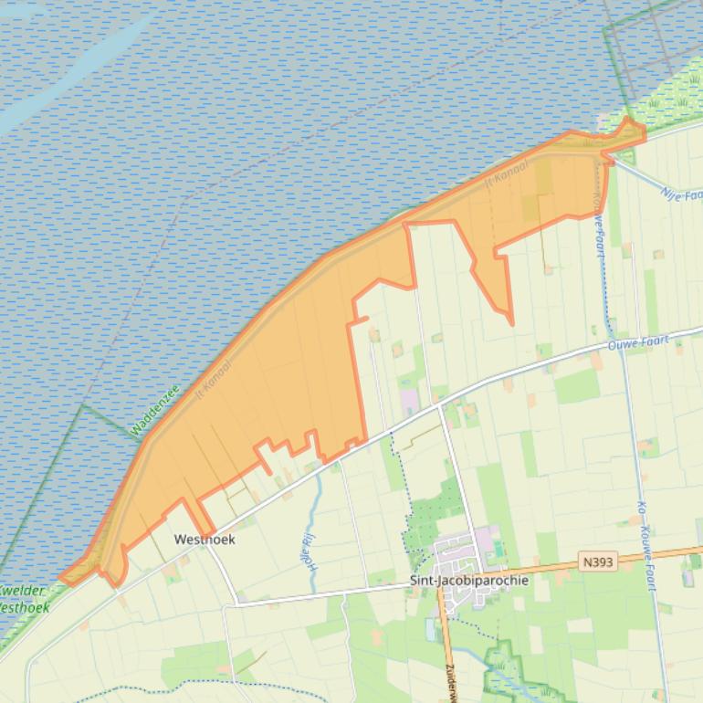 Kaart van postcodegebied 9079PH.