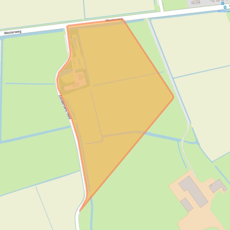 Kaart van postcodegebied 9079PJ.