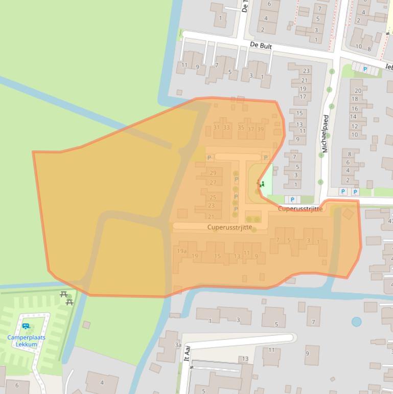 Kaart van postcodegebied 9081AH.