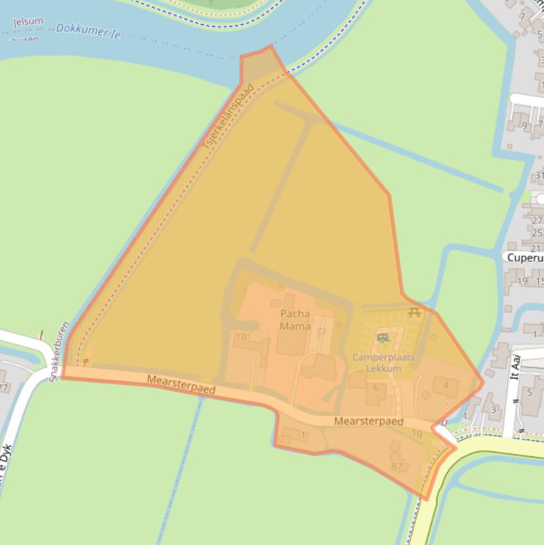 Kaart van postcodegebied 9081AK.