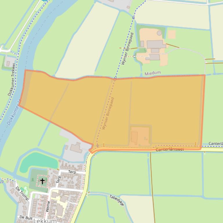 Kaart van postcodegebied 9081AW.