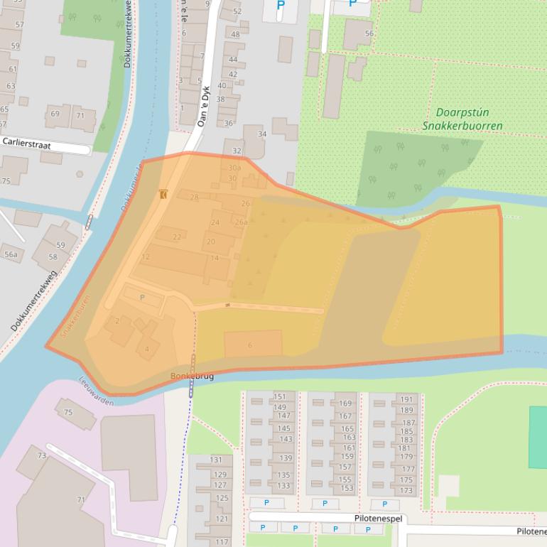 Kaart van postcodegebied 9083AD.