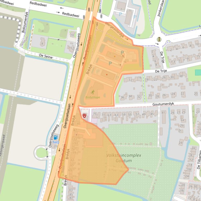 Kaart van postcodegebied 9084AG.