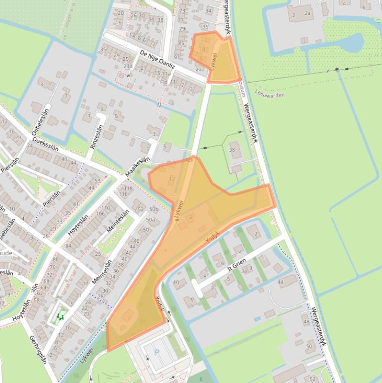 Kaart van postcodegebied 9084AK.