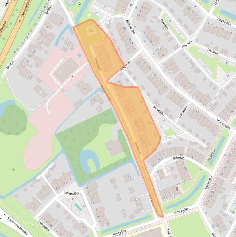 Kaart van postcodegebied 9084AX.