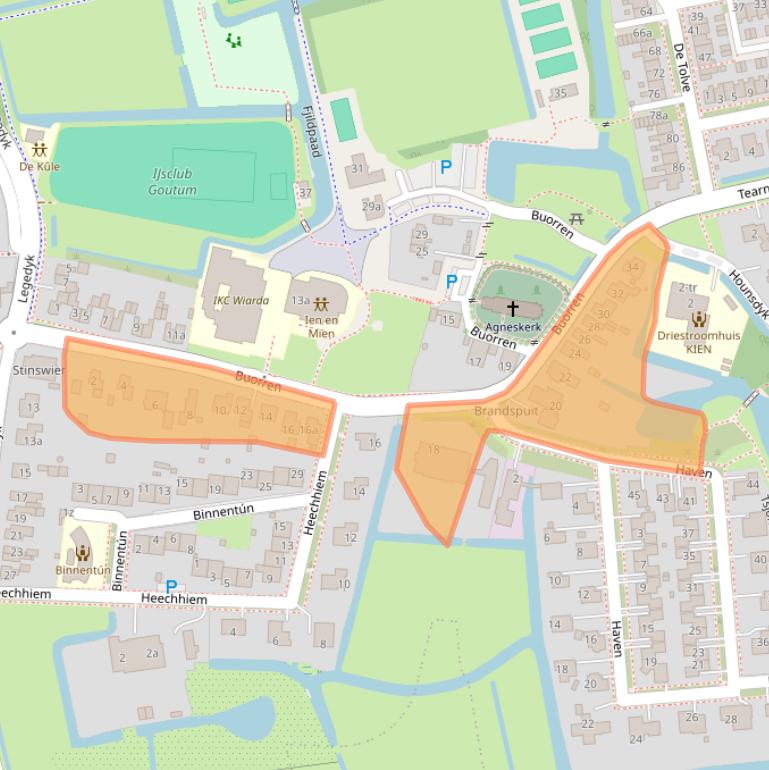 Kaart van postcodegebied 9084BC.