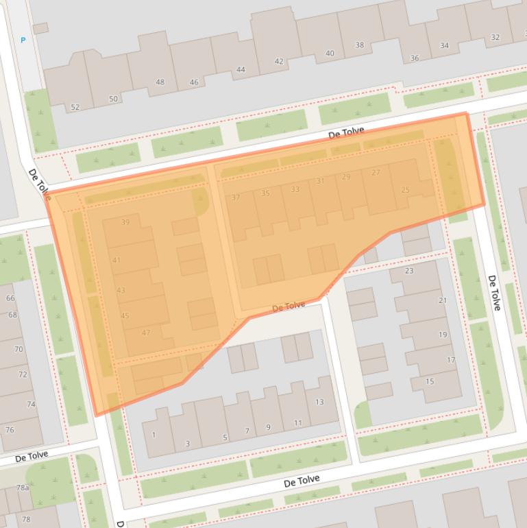 Kaart van postcodegebied 9084BG.