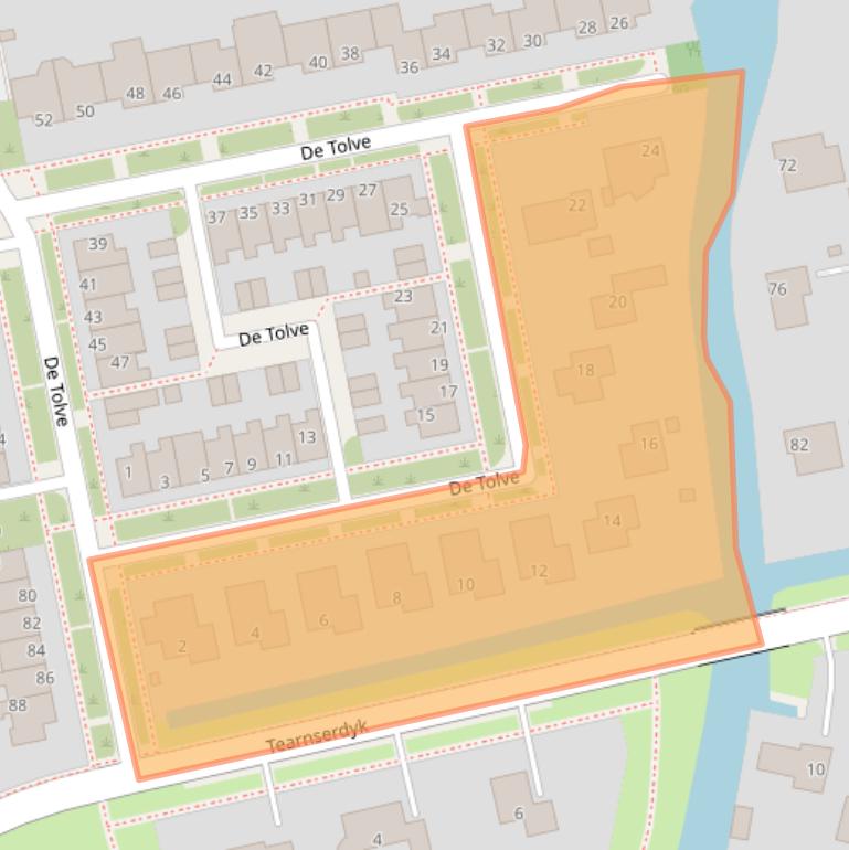Kaart van postcodegebied 9084BH.