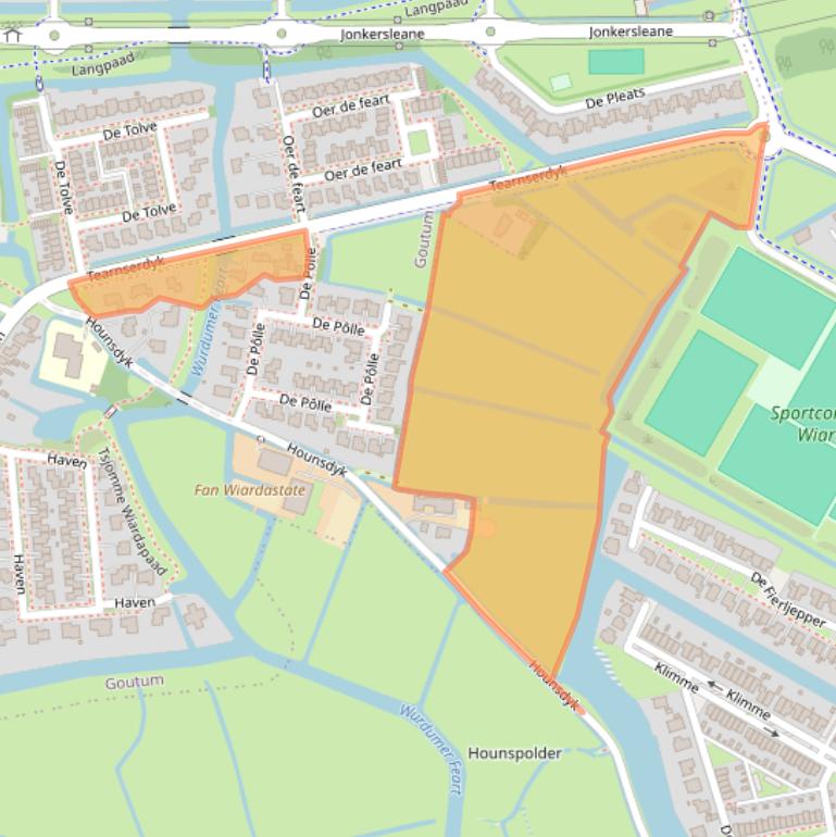 Kaart van postcodegebied 9084BM.