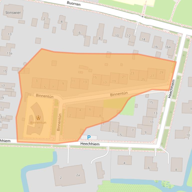 Kaart van postcodegebied 9084CH.