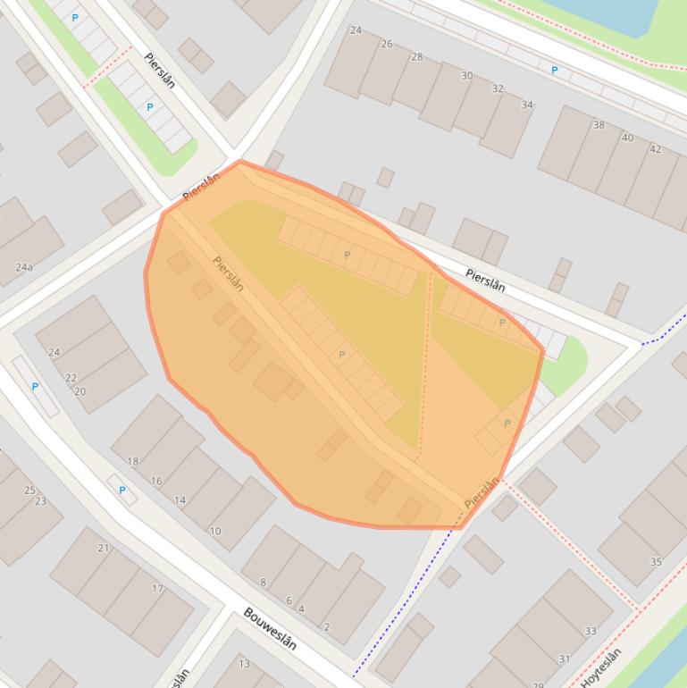 Kaart van postcodegebied 9084EL.