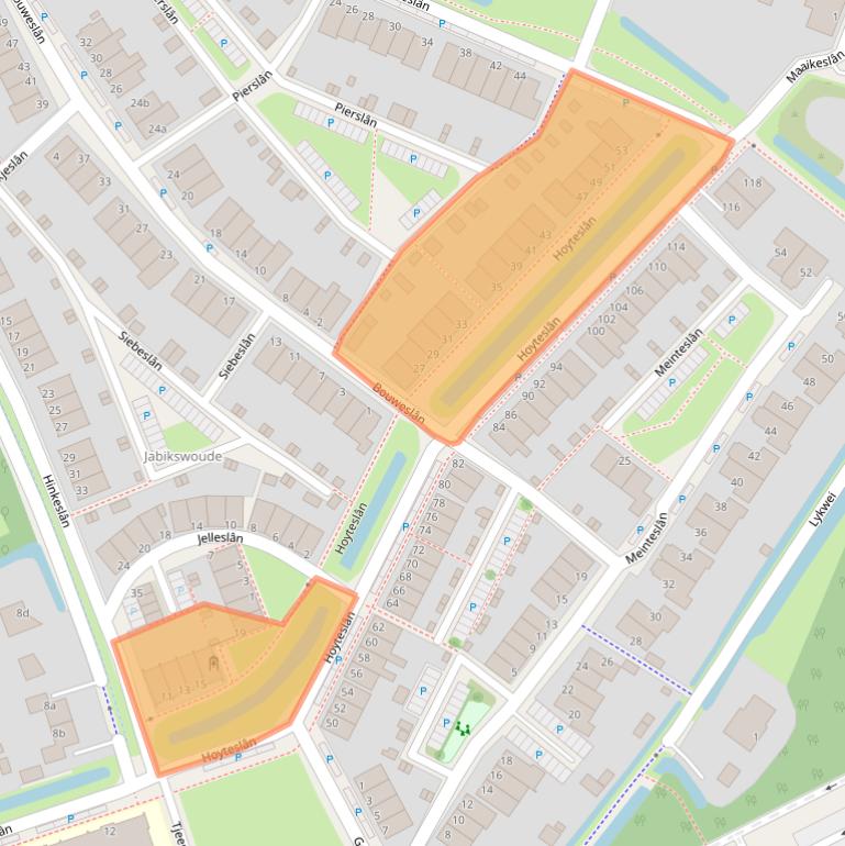 Kaart van postcodegebied 9084EN.