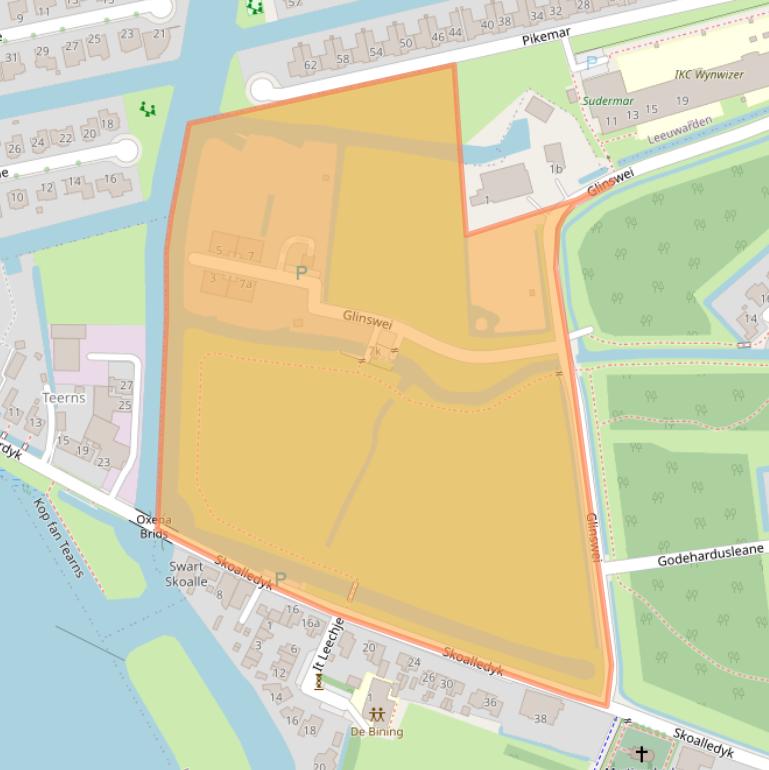 Kaart van postcodegebied 9086CC.