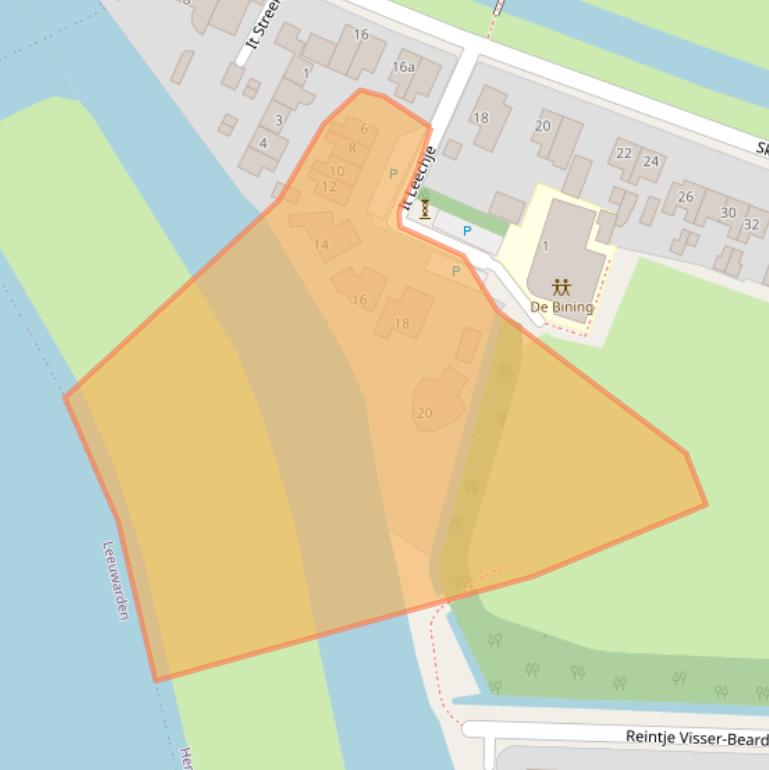 Kaart van postcodegebied 9086CG.