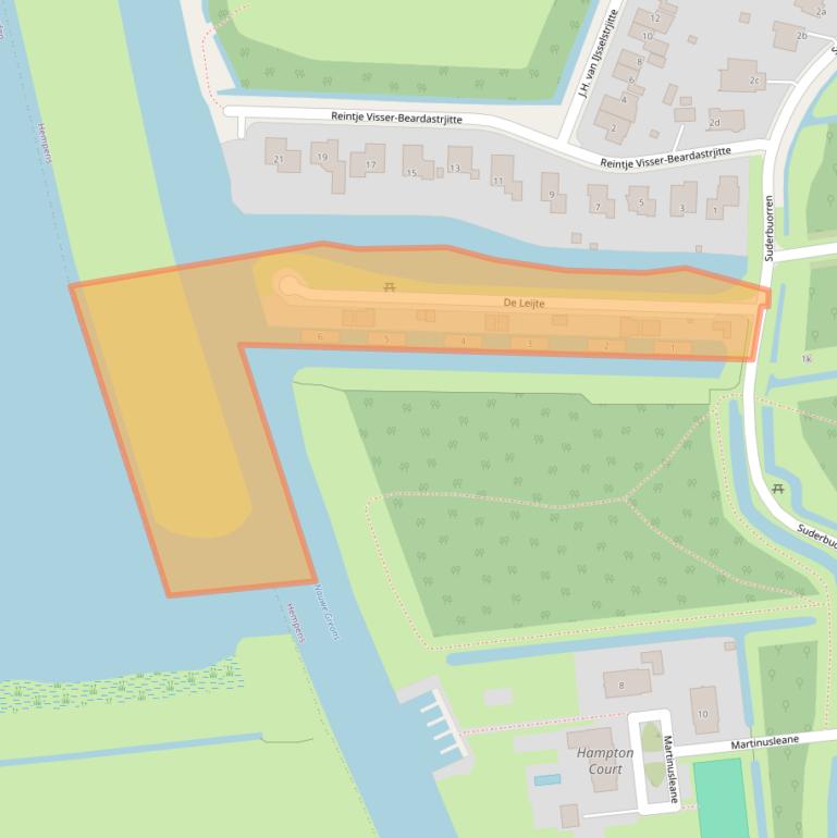 Kaart van postcodegebied 9086CJ.