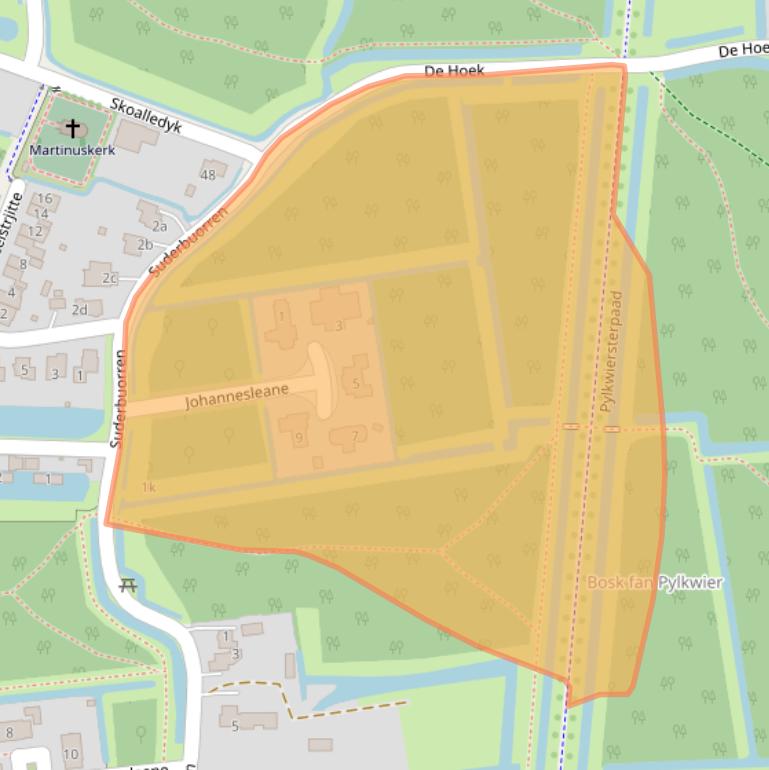 Kaart van postcodegebied 9086CM.