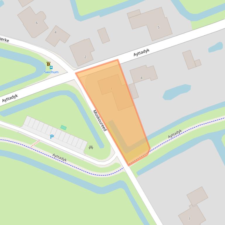 Kaart van postcodegebied 9087CC.